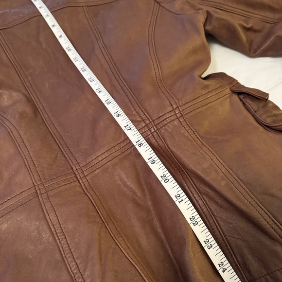 Anthropologie Double-Breasted Leather Jacket - Picture 6 of 6